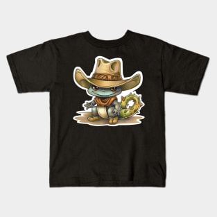 Cowboy Lizard Kids T-Shirt